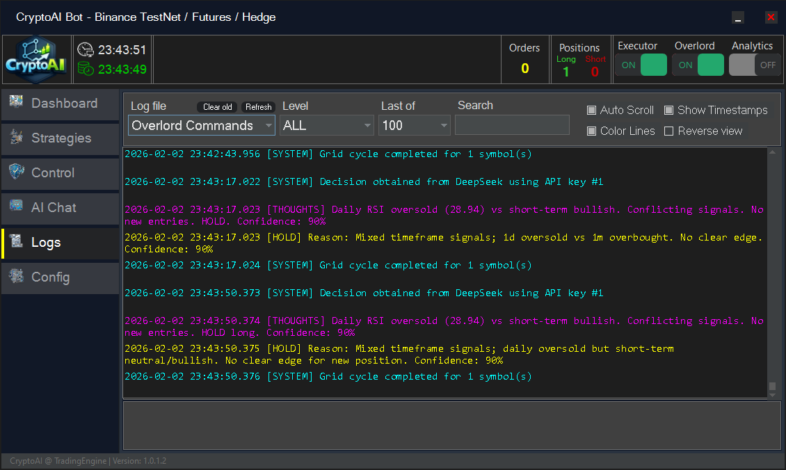 Overlord Execution Logs